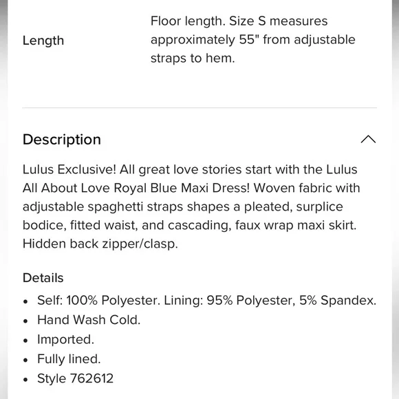 Lulus Royal Blue Maxi Dress - Bridesmaid, Wedding Guest, Formal Gown! - Picture 5 of 7